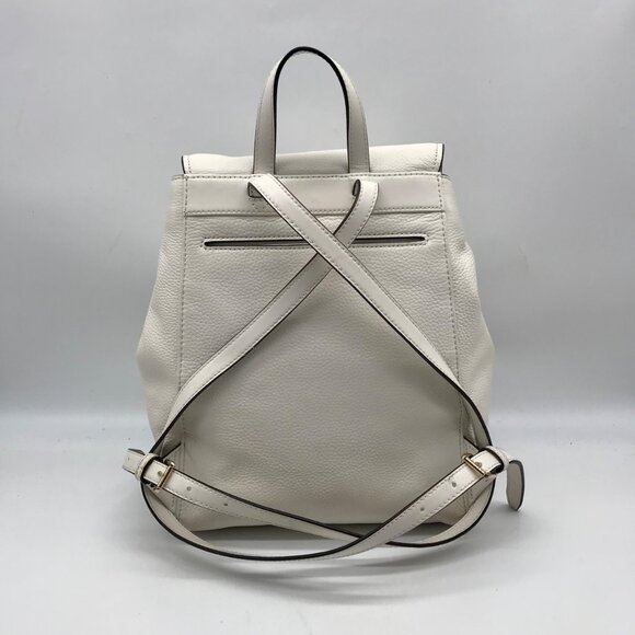 Michael Kors Optic White Pebbled Leather Ginger Backpack main image 8